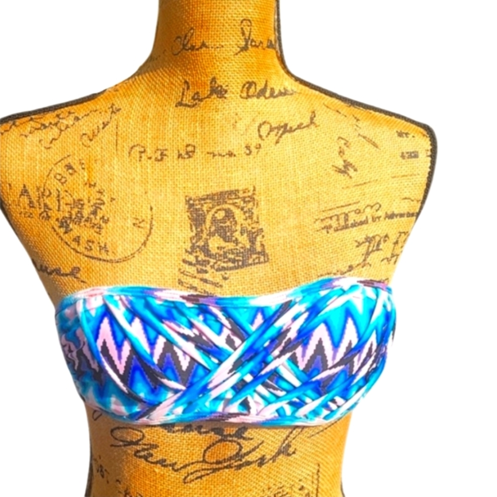 Target Multi-Colored Bandeau Swim Top
